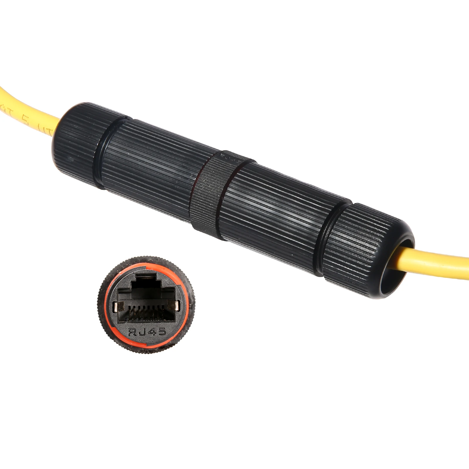 YXY водонепроницаемый соединитель RJ45 M16 с двойной головкой, внешний адаптер женский для сети Cat5 Cat6 CAT6A 8P8C