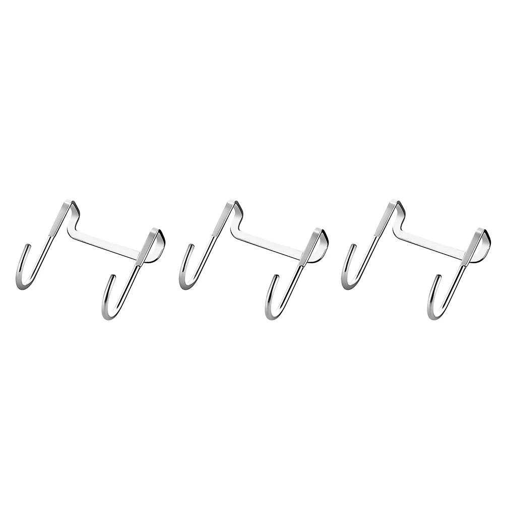 

3 of Nail-free Hat Hooks Scarf Hooks Practical Bag Hooks Key Hooks for Clothes Coat Home Hat