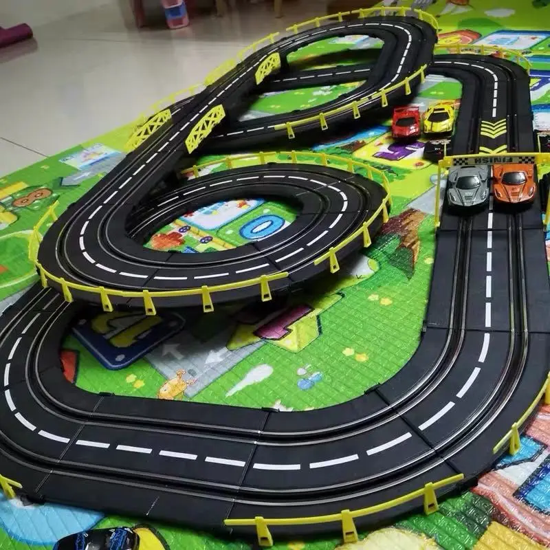 Toys Track Racing Toy Electric Railway Track Toy Set Racing Track Double Slot Car Spare Parts Christmas Gifts For Child