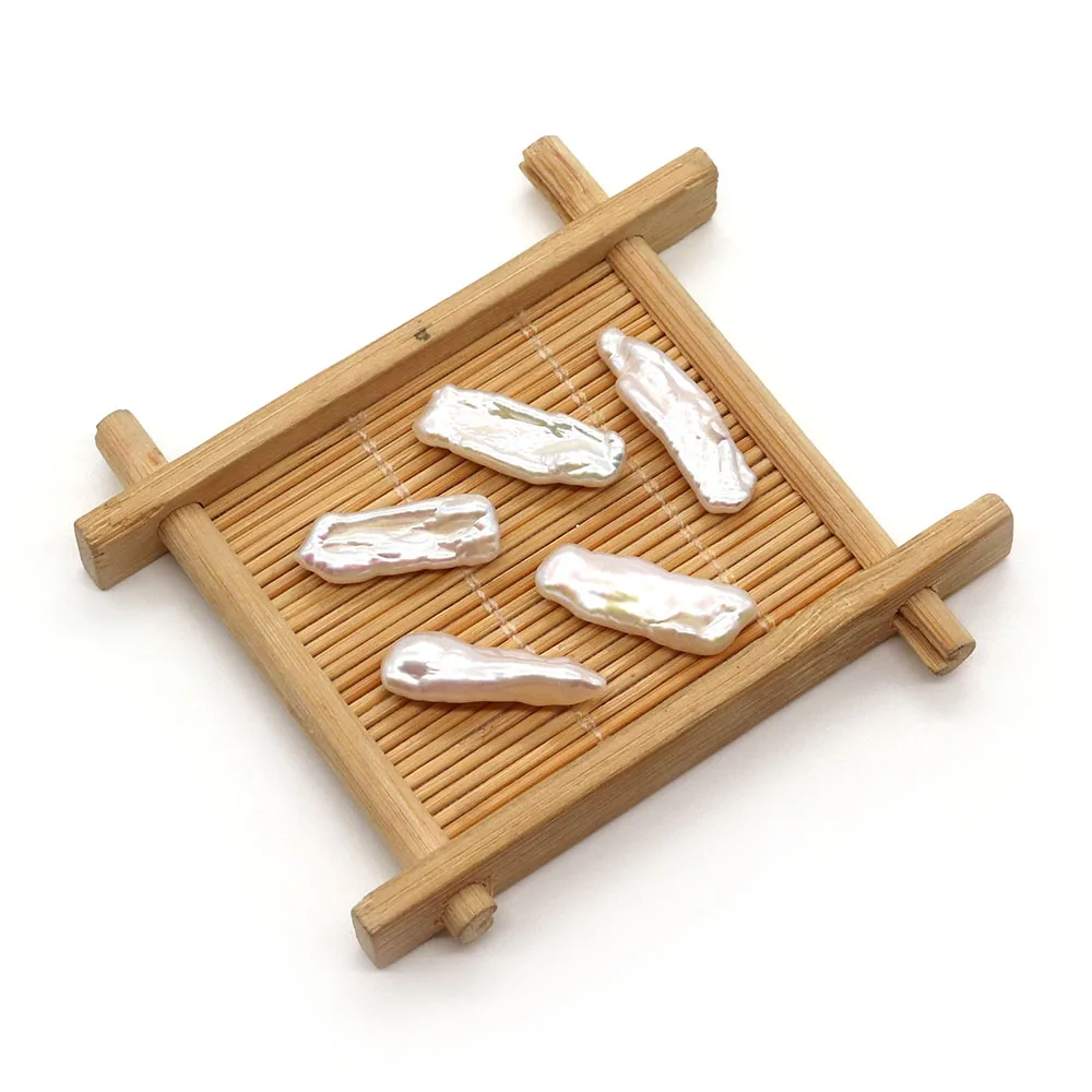 Натуральный пресноводный жемчуг Biwa, неправильной формы, без отверстий, круглые формы «сделай сам», ожерелье, серьги, 1 шт., 8x20-10x25 мм