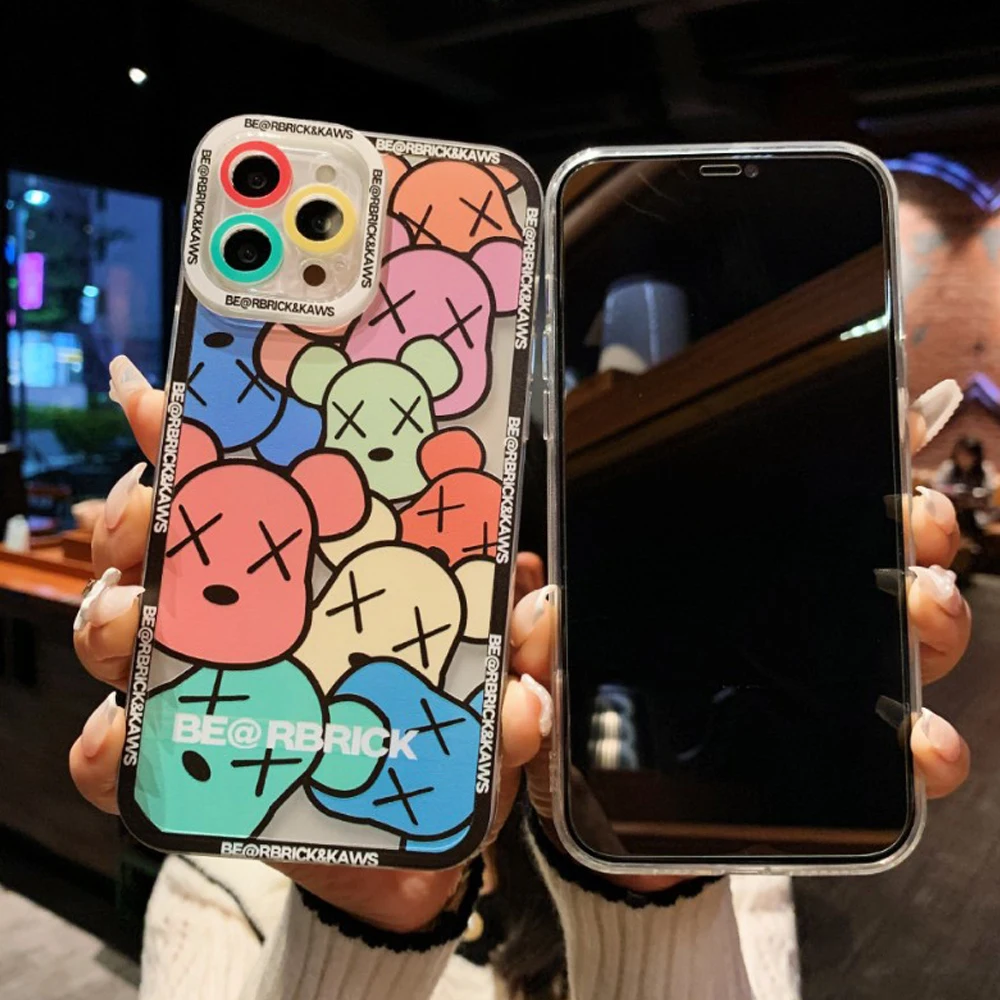 

Роскошный чехол для телефона Apple iPhone 12 pro Max 13 mini 11 8 7 X XS Max XR plus, задняя крышка, мультяшный силиконовый бампер, противоударный чехол
