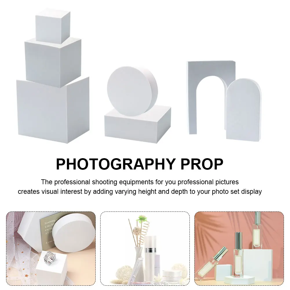 

Photography Props Geometric Cube Set Shooting Background Prop Solid Foam Photography Photo Accessory For Studio Shooting Stand