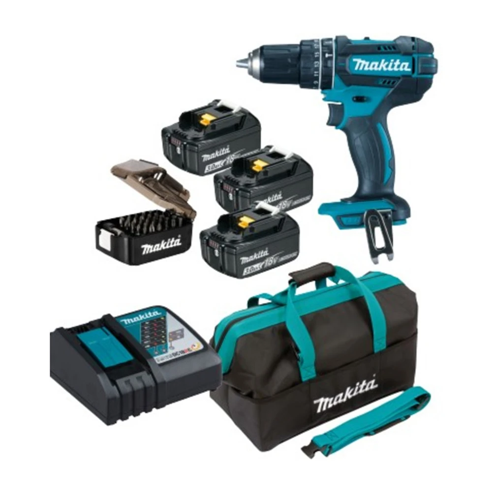 

Makita Cordless Impact Drill 18V Set DHP482RFX3