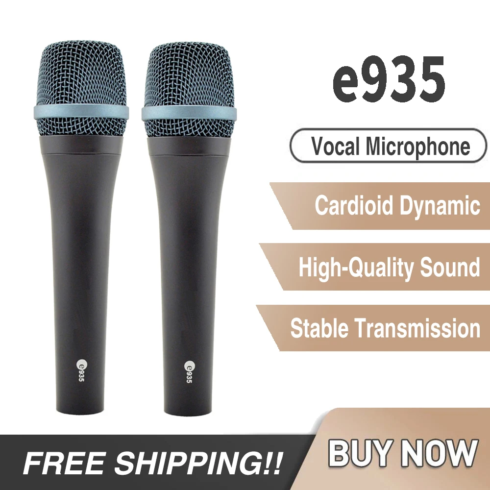 

sennheisertype E935 Grade A Quality wired dynamic cardioid professional vocal microphone,e935 sixtyear MIC For Live Vocals Stage