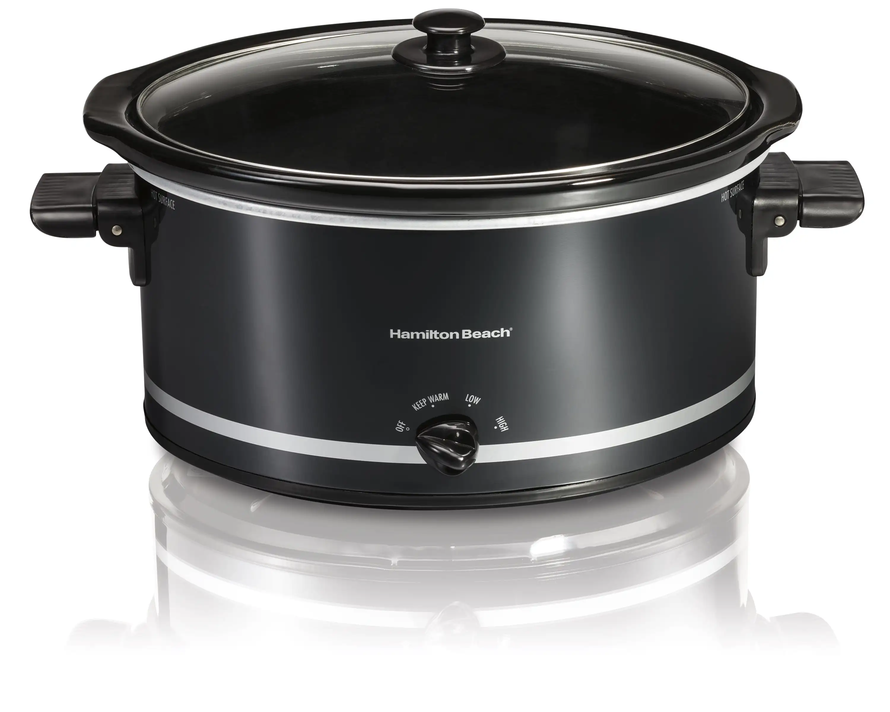 

Slow Cooker Extra-Large Capacity Serves 10+ 8 Quarts Black 33185
