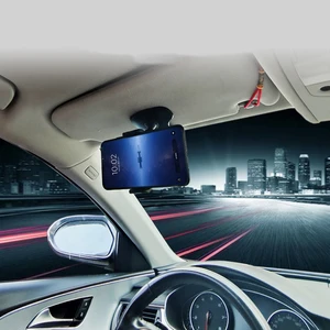 Multifunction 360 Rotation Adjustable Car HUD Phone Holder Rearview Mirror Mount Phone GPS Navigation Auto Interior Accessories