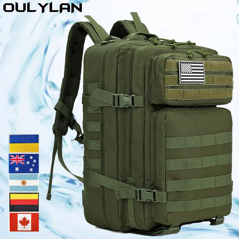 

Штурмовые сумки Oulylan Molle для тактических военных рюкзаков, вместительный мужской рюкзак 45 л для походов и кемпинга на открытом воздухе, 3 дня
