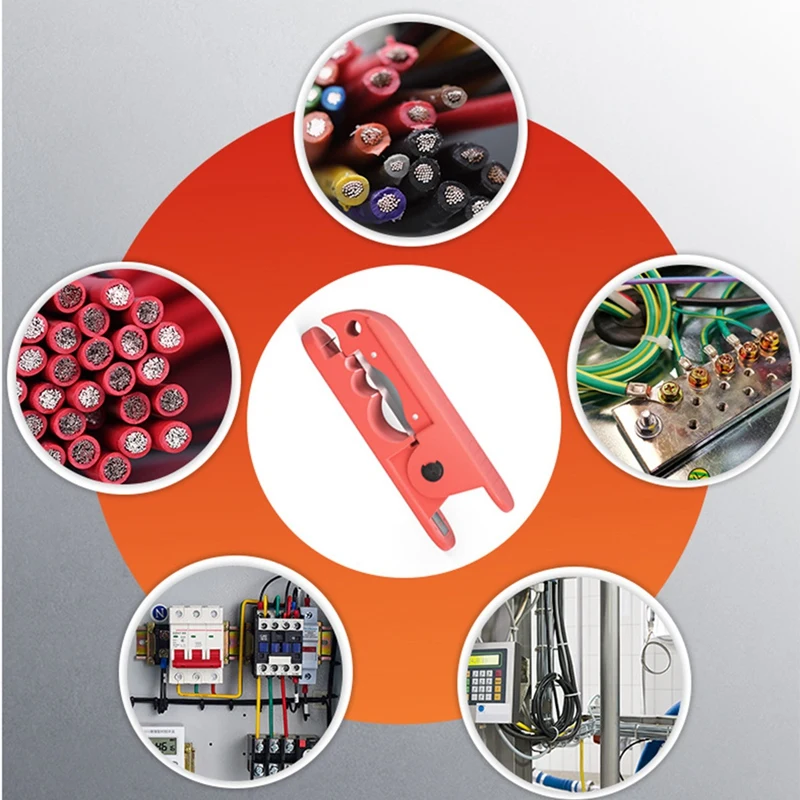 

2 Pack Round Wire Stripper Cutting Multifunctional Wire Stripper Klein Wire Stripper Red