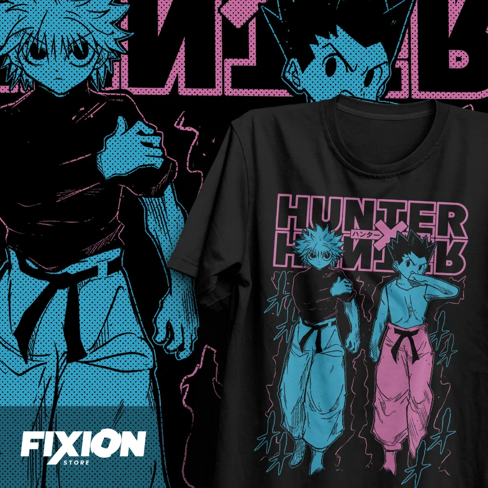 Аниме футболка Hunter x - Gon y Killua GA манга подарок для любителей аниме все размеры