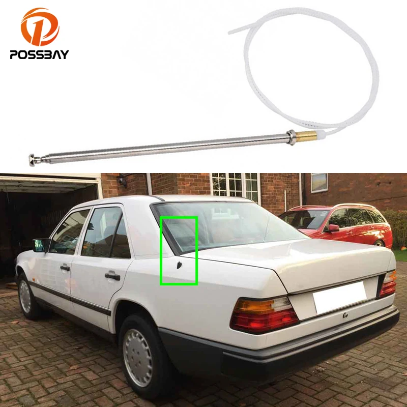 

Car Power Antenna Mast AM/FM Radio Signal Aerials for Mercedes-Benz W124 W126 W201 C107 R107 R129 Auto Exterior Accessories