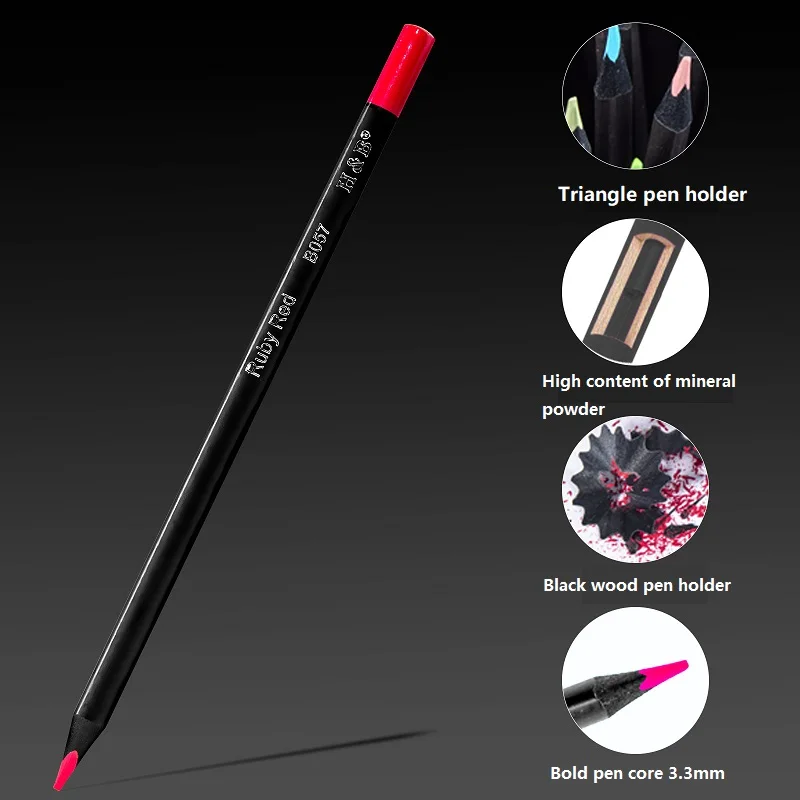 12/24/72/180 цветов HB набор черных деревянных цветных карандашей профессиональный