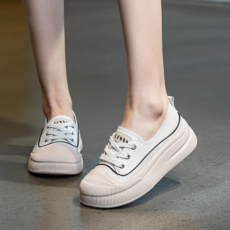 Koznoy 4 5 см новые туфли на плоской подошве из натуральной кожи осенние женские