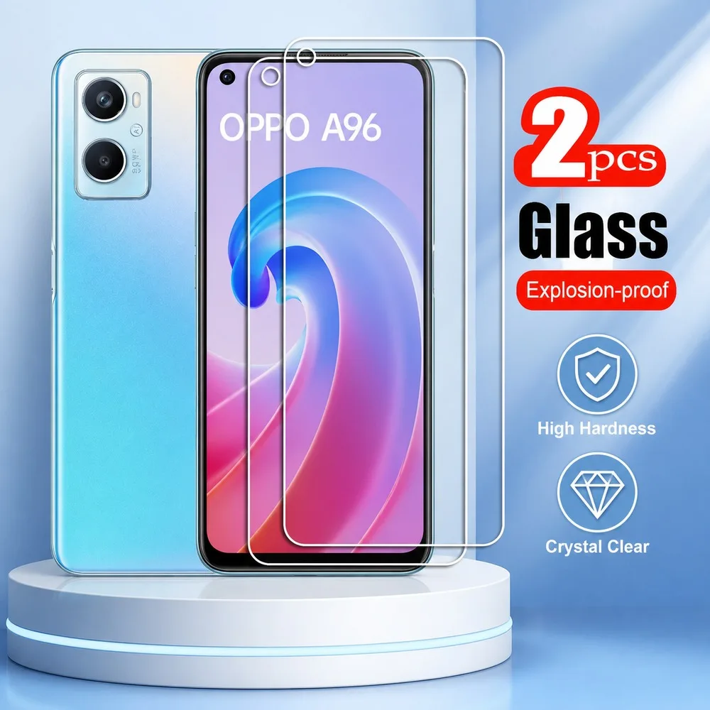Фото 2 шт. закаленного стекла для Oppo A98 A97 A96 A96 4G A96 5G A95 A95 4G Защитное стекло для экрана Oppo A95 5G A94 A94 4G A94 5G A93 A93 4G №1