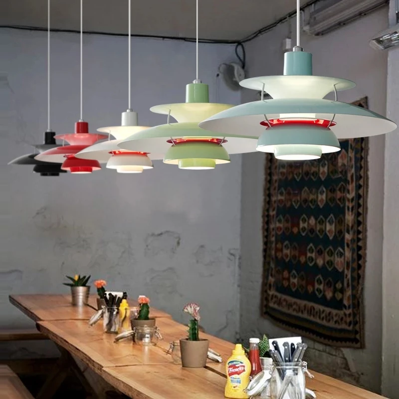 

Modern Metal Loui LED Pendant Light Colorful Umbrella Danish Designer Suspension Lamp E27 Luminaire Fixtures Cocina Accesorio