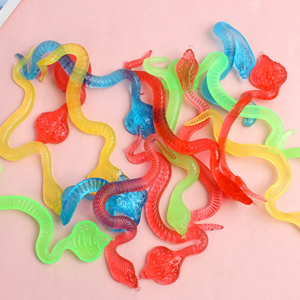 

Animal Funny Sticky Snakes Toys Prank Halloween Party Favors Stuffer Props Stretchy
