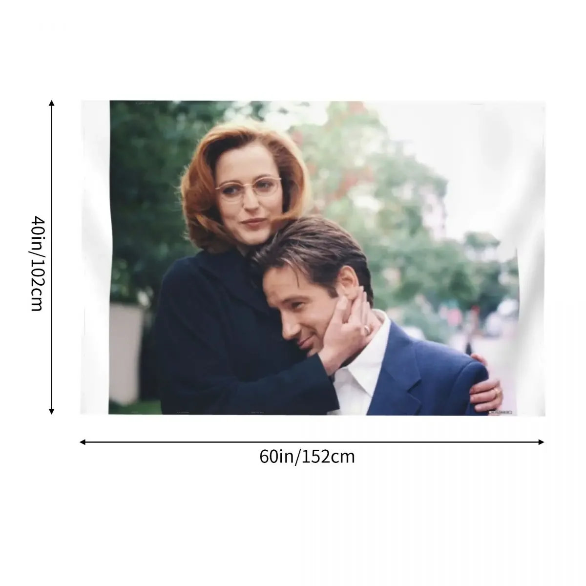 dana scully x файлы fox mulder Гобелен Декоративный настенный домашний декор Эстетический