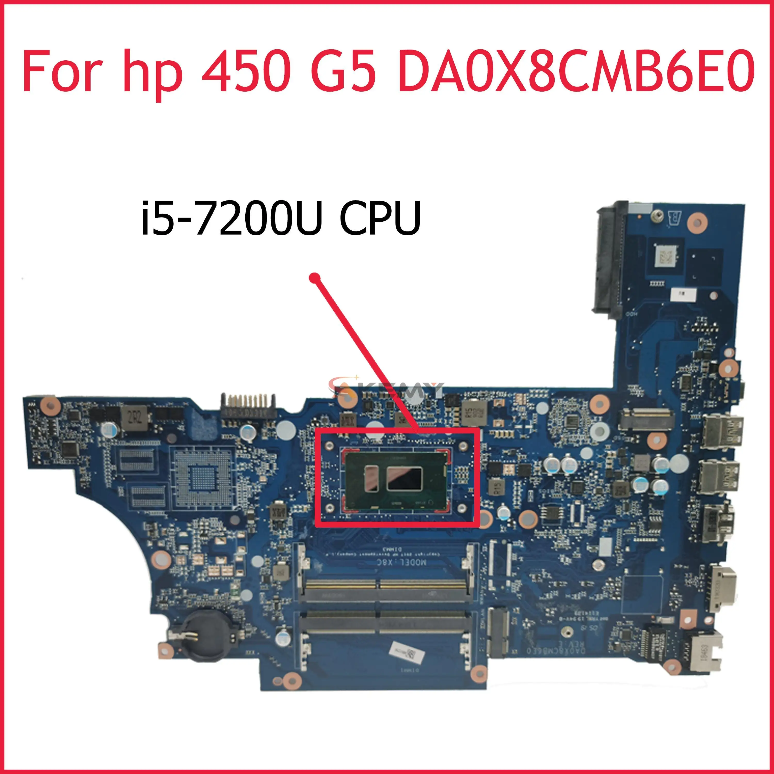

For HP ProBook 450 G5 430 G5 Laptop motherboard L12610-601 L12610-001 L12610-501 L13576-601 DA0X8CMB6E0 with i5-7200U Tested