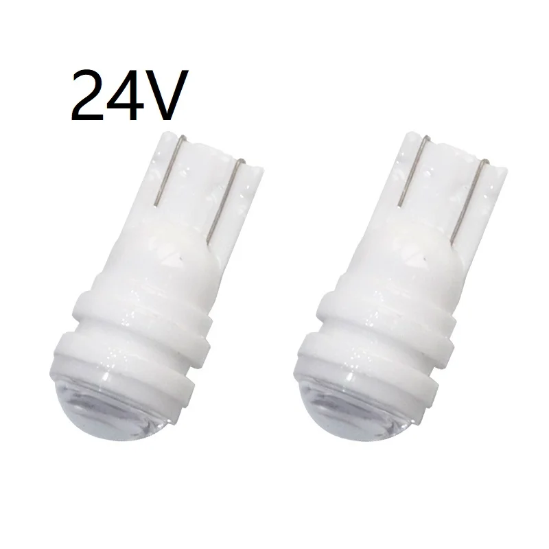 

300 шт. DC 24 В T10 3D светодиодные Керамические линзы LED 3smd 194 168 W5W клиновидный боковой номерной знак светильник лампа белый красный синий желтый з...