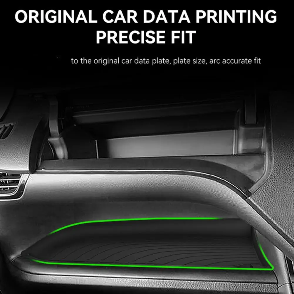 Фото Для Toyota Voxy/NOAH 80 2014-2021 автомобильный Co Pilot силиконовый противотермостойкий декор для автомобиля и скользящий внутренний коврик для хранения T E7E1 №1