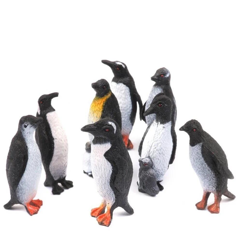 

8pcs Penguin Toys Creative Plastic Model Figure for Kids