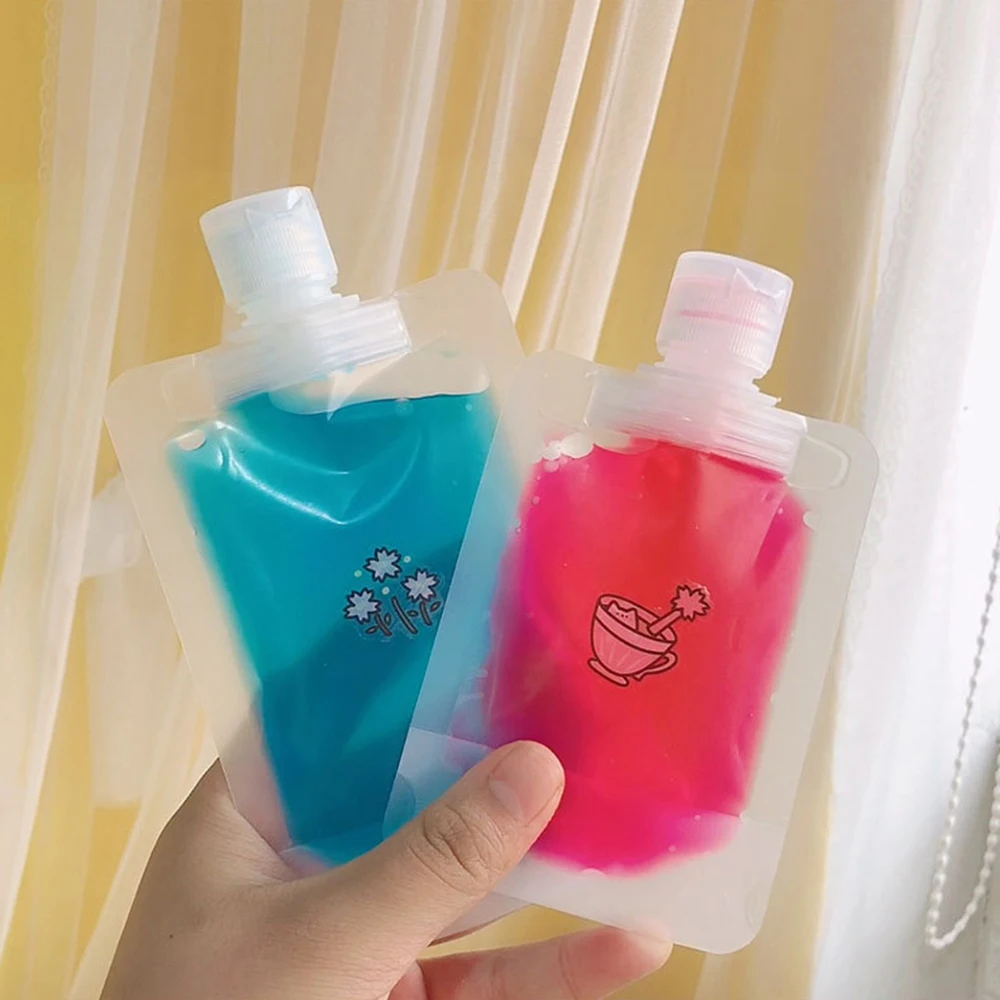 30/50/100 мл Упаковка в подбутылку герметичная складная для путешествий