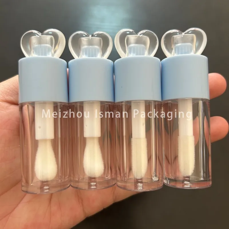 50 шт. пухлый прозрачный топ в форме сердца 5 мл пластиковый красочный