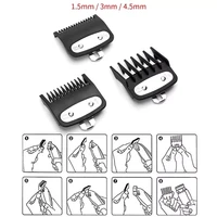 23pcs professional cutting guide comb hair clipper limit comb with metal clip