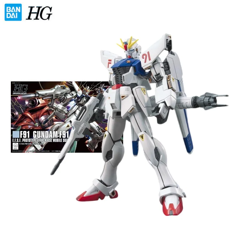 Hguc Series 1/144 Gundam F91 Anime Action Figure Toys For Boys Collectible Toy