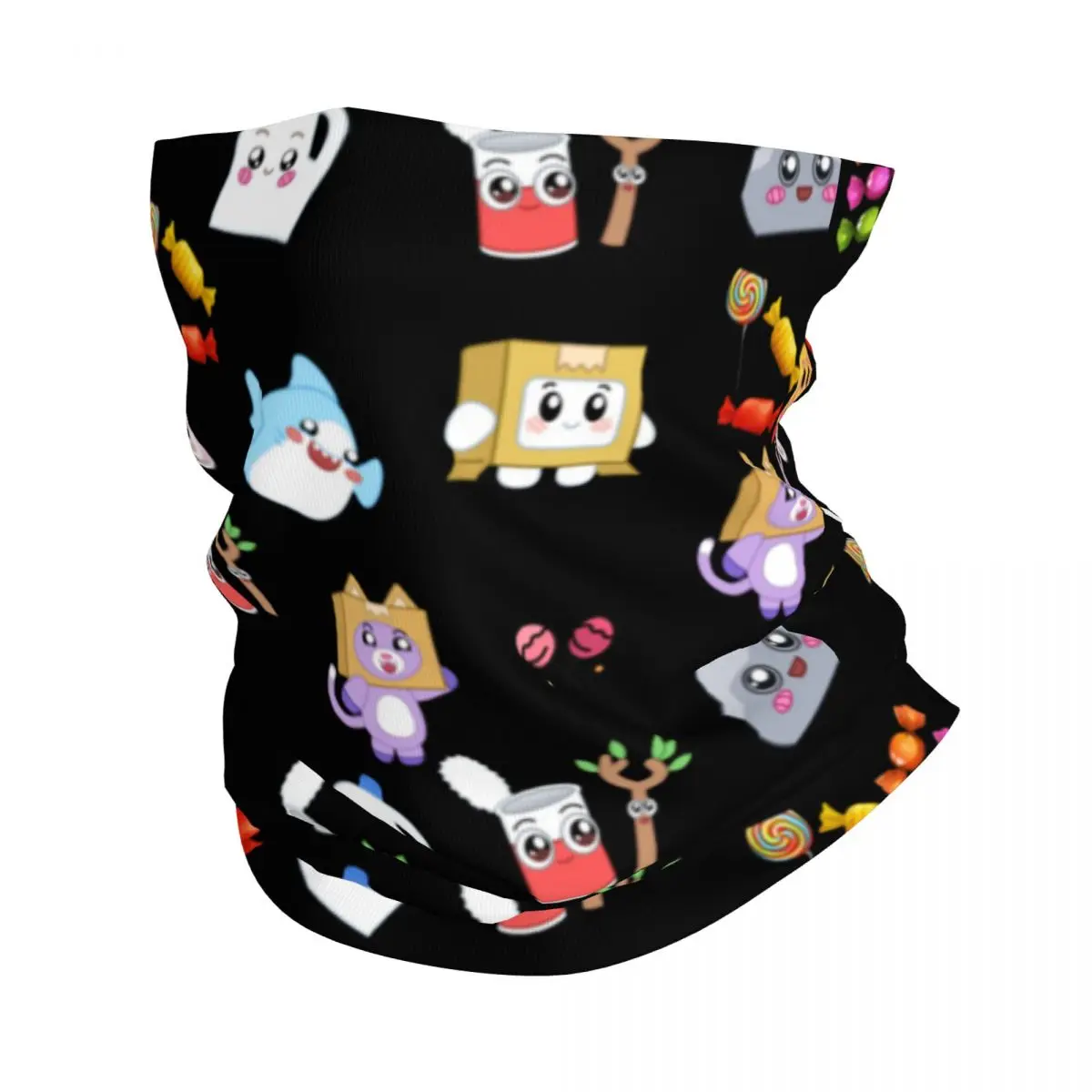 

Cute Rocky Lankybox Lanky Box Bandana Neck Gaiter Printed Cartoon Balaclavas Face Scarf Warm Headband Fishing Unisex Adult