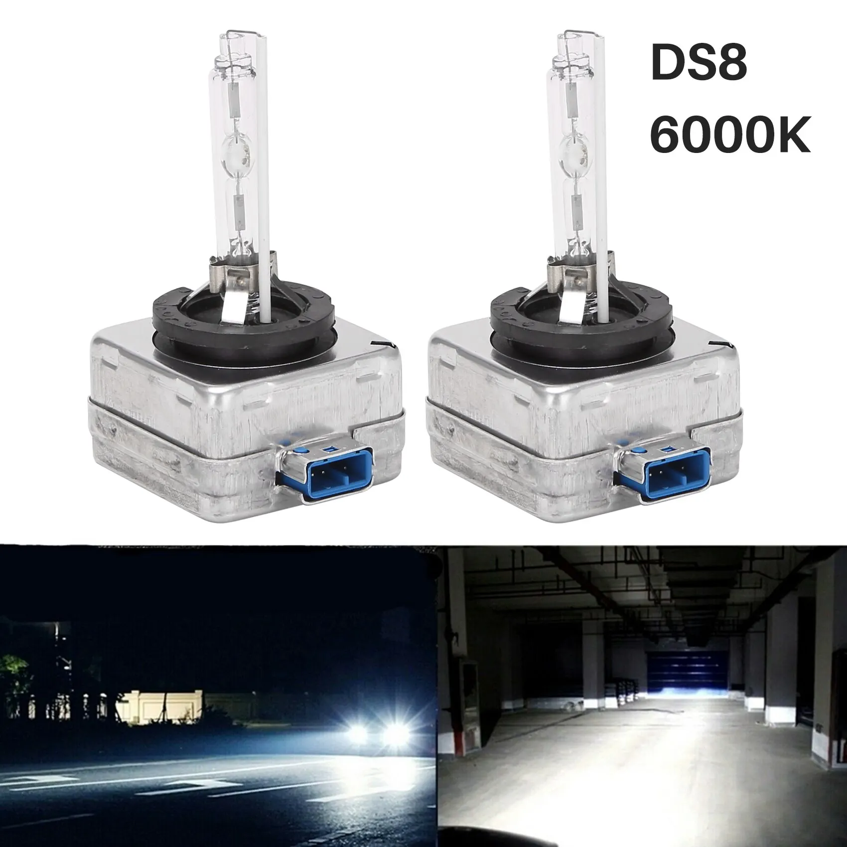 

2X D8S 6000K новый комплект ксеноновых HID ламп фар 66548 66549 для Beetle Touareg Kia Forte Ford Focus Hyundai Santa Fe
