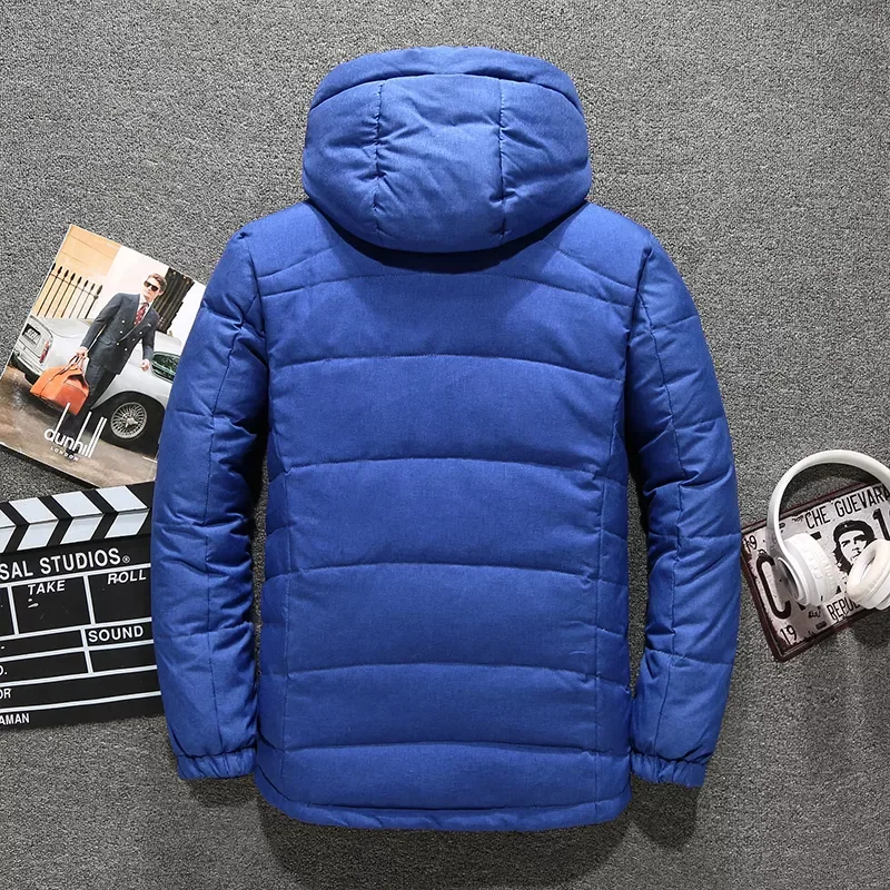 New2022 White Duck Down Jacket Winter Thicken Warm Coats Casual Thick Puffer Jackets Male High Quality Duck Parka Overcoa Hooded