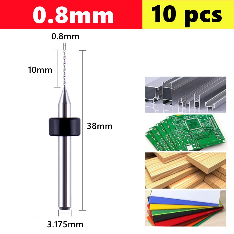 

Набор сверл JWXZ для печатных плат 10 шт.