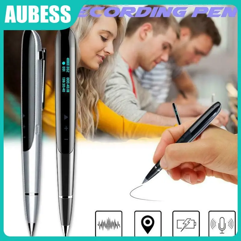 

Портативный цифровой диктофон 8 ГБ, ручка со встроенным дисплеем, аудиозаписывающее устройство для новостей, интервью, ведения деловых пере...