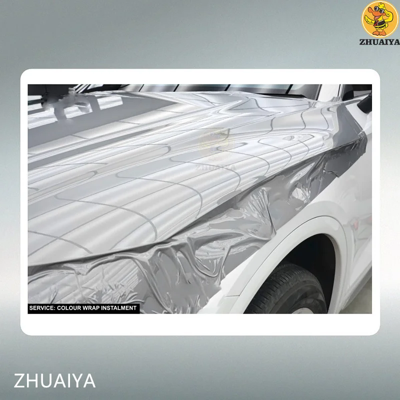 Суперглянцевая шиферно-серая виниловая пленка ZHUAIYA обмотка для автомобиля