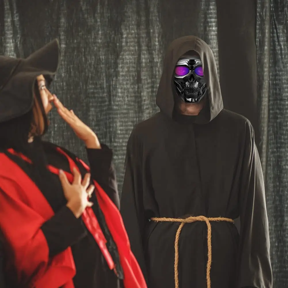 Крутая мотоциклетная маска с черепом очками пластиковая мотоциклетный шлем