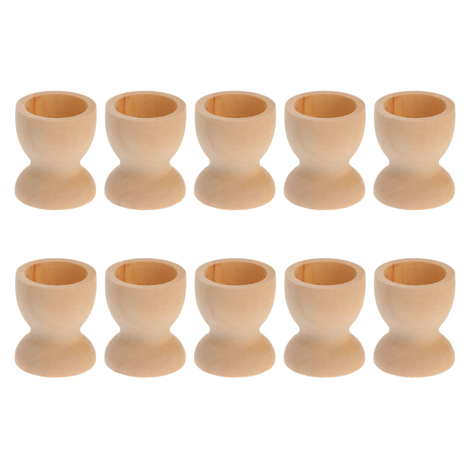 

Egg Wooden Holder Easter Cup Cups Stand Holders Unfinished Wood Tray Eggs Boiled Display Stands Kitchen Serving Tools Craft Hard