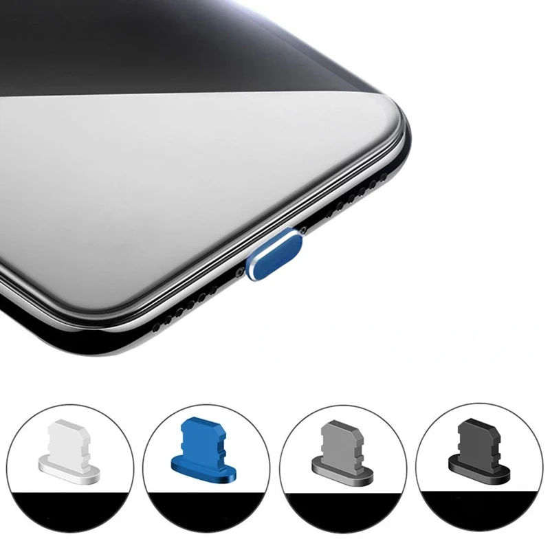 

Aluminium Alloy Dust Plug Stopper USB Charging Port Dustproof Cover Protector Metal for 8 X XR Xmax Smart Phone Accessories
