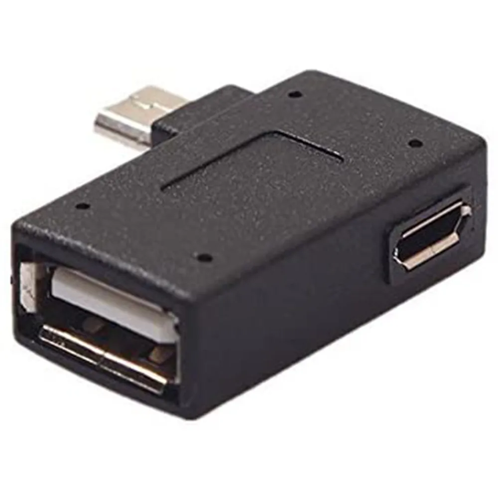 Адаптер OTG с левым углом для хоста USB 2 0 Micro Male на Female SamSung Firestick PlayStation Classic Snes Mini Nes/Snes