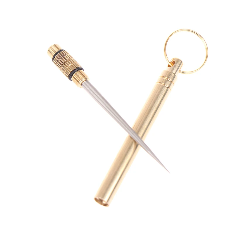 

Outdoor Edc Portable Multifunctional Toothpick Bottle Fruit Fork Camping Tool Toothpick Tube Stronger Than Dental Floss