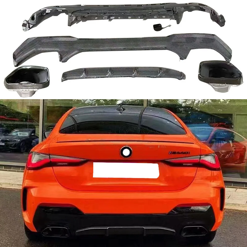 Диффузор для заднего бампера автомобиля спойлер с наконечниками выхлопных газов