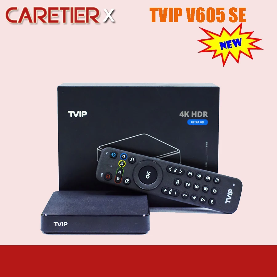 

1 шт., новинка 2022 года, ТВ-приставка IP605 SE, система Linux, телеприставка 4K OTT, 8 ГБ, медиаплеер Amlogic S905X TV IP S-Box V605, Смарт ТВ-приставка