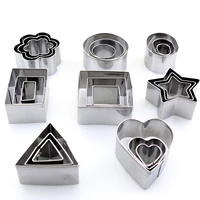 24pcsset cookie cutter easy press pastry fondant biscuit baking mold cake tools christmas cookie cut mould kitchen gadgets