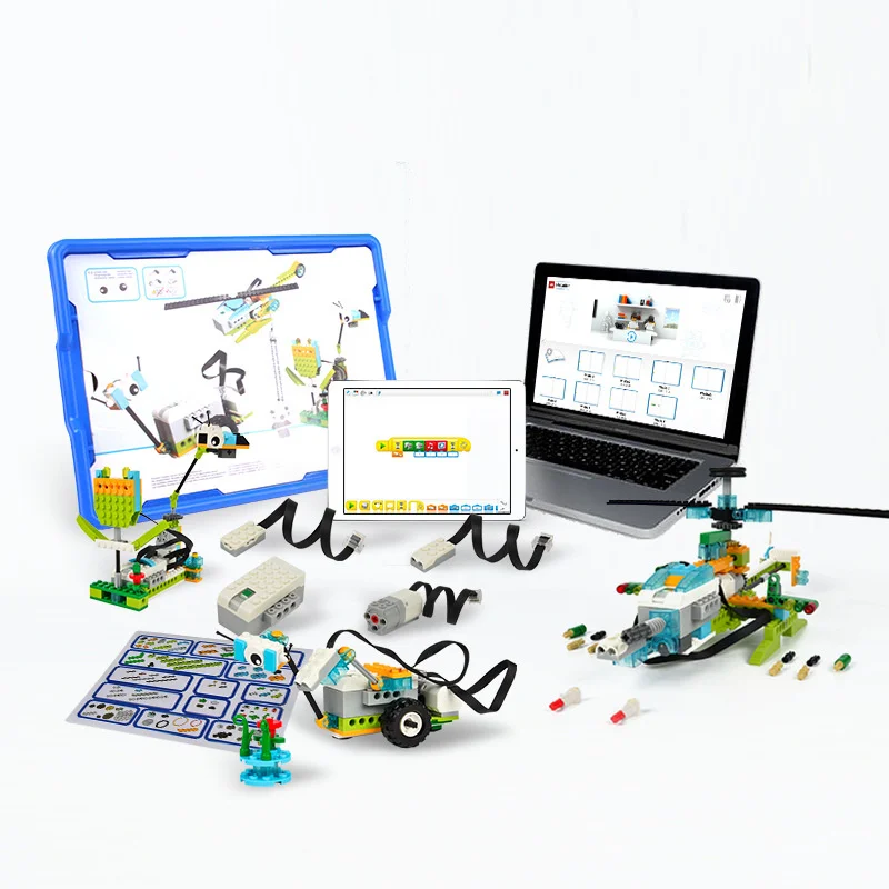 

Programmable STEM robots toys 45300 DIY Block Sets Kids games educational Electronic Kits Toys WEDO 2.0