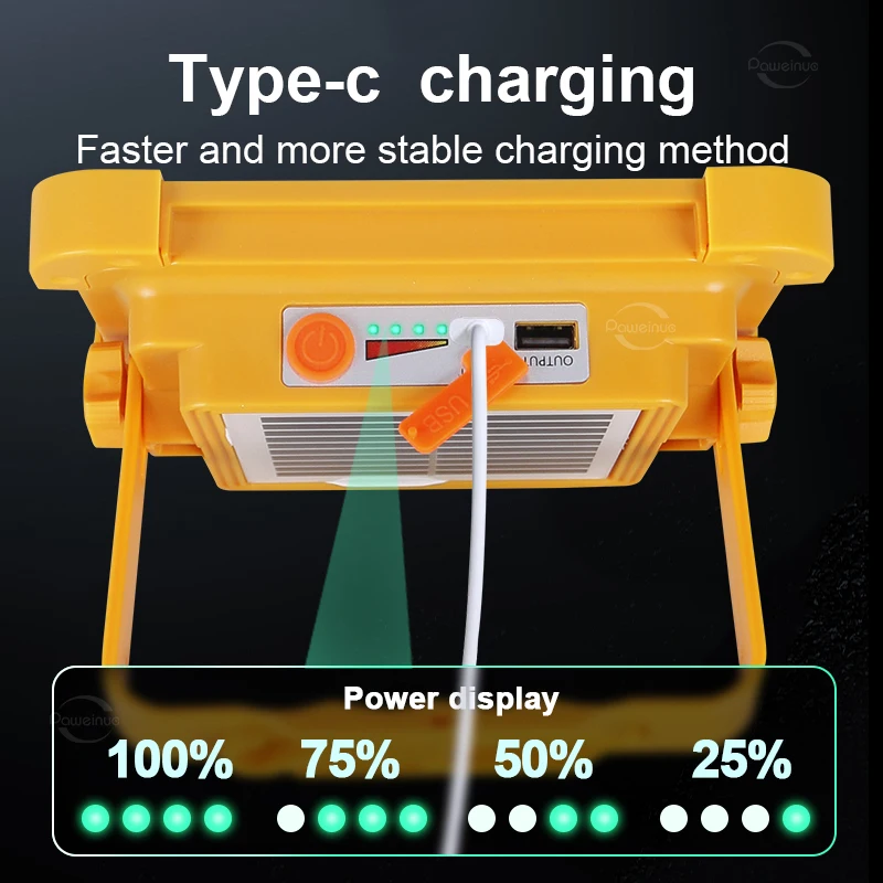 Фонарь с солнечной батареей водонепроницаемый портативный фонарь суперъяркой 5