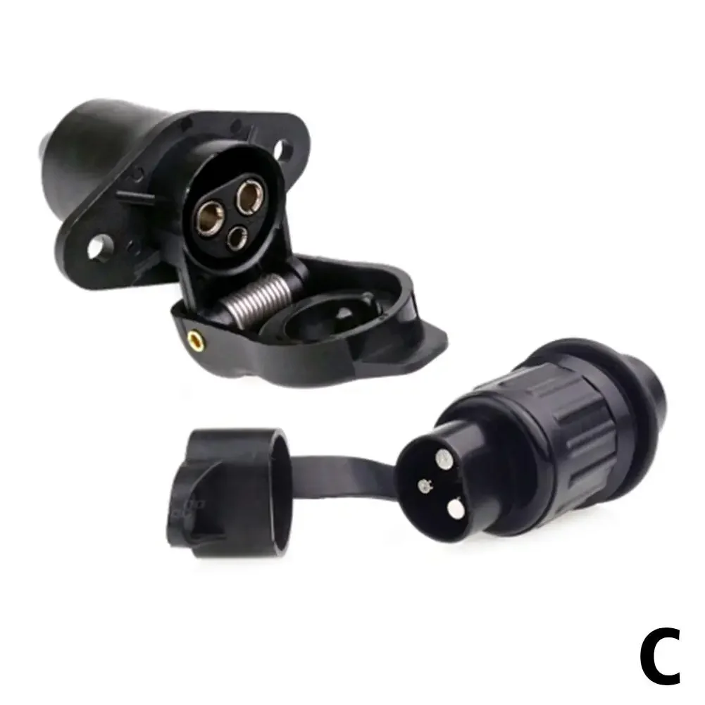 

1/2 шт. адаптер для розетки прицепа, шнур питания для RV, разъем для розетки, разъем для грузовика, DIN 72575, DIN 3-pin 9680 до 3-pin, соединение W4K6