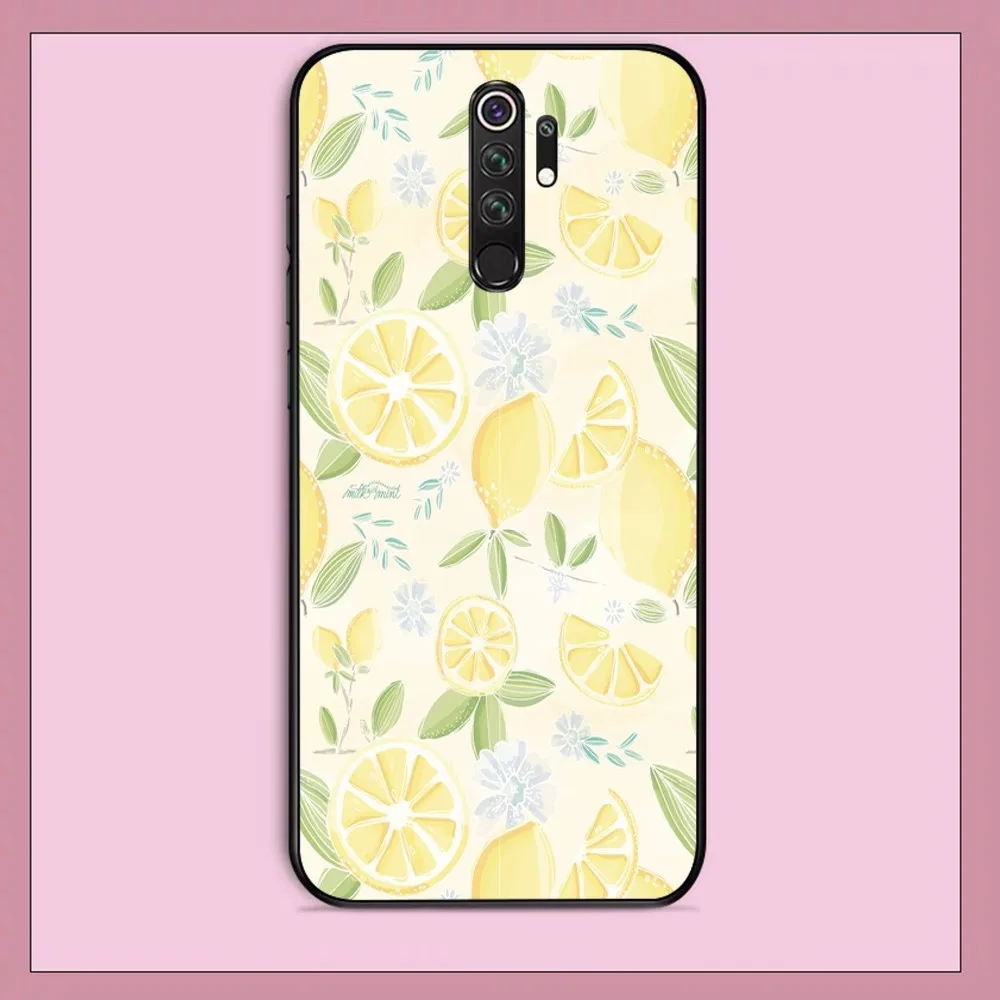Fruit Lemon Phone Case For Redmi Note 4 X 5 A 6 7 8 T 9 9S 10 11 11S 11Epro Poco M3 pro