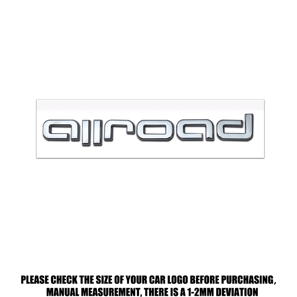 

3D ABS значок багажника автомобиля Allroad эмблема логотип декоративные наклейки для Audi A1 A3 8P A4 B5 B6 B7 B8 A5 A6 C5 C7 A7 A8 Q3 Q5 Q7 TT 8V