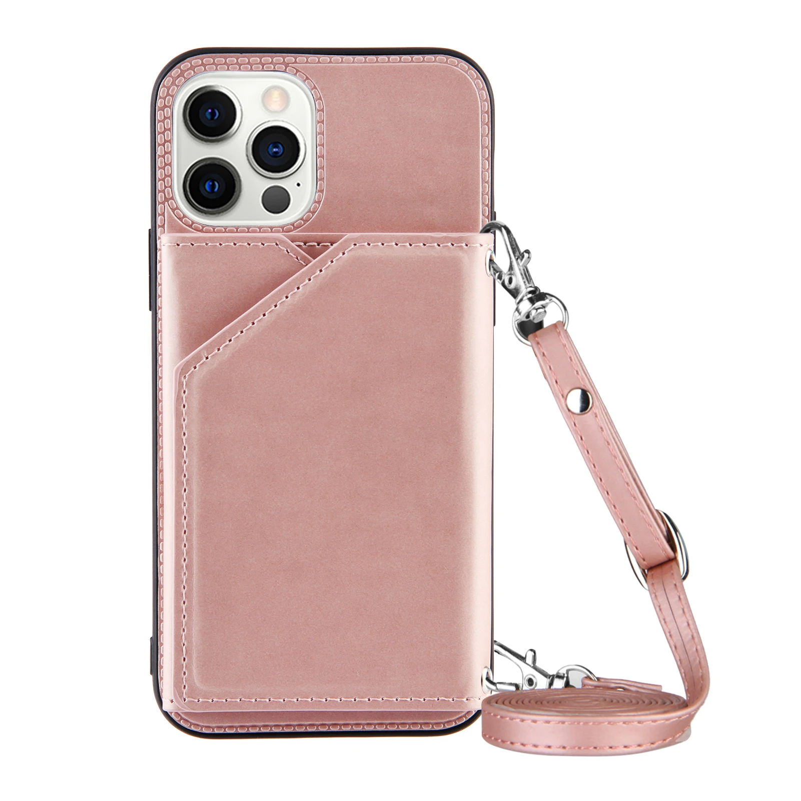 Кошелек для IPhone 13 12 11 Pro Max Mini 7 8 Plus X чехол кросс-боди с держателем карт женский