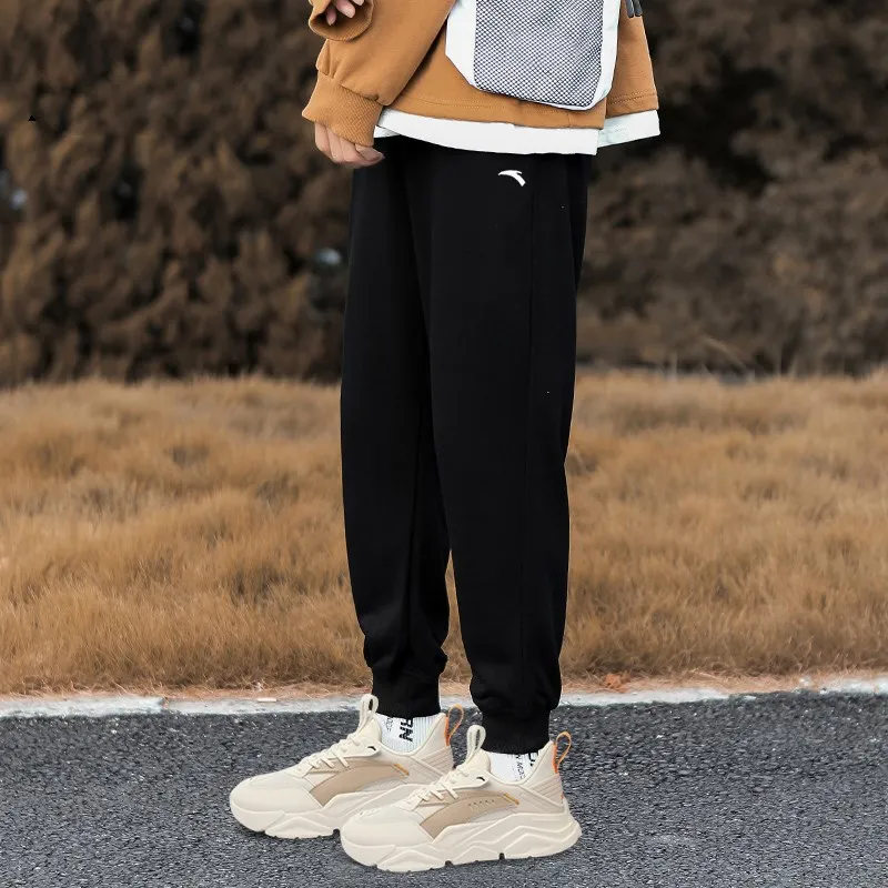 

Sweatpants men's trousers plush warm winter 2022 official authentic black casual long pants leggings