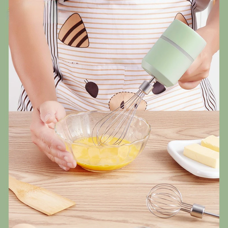 

Wireless Electric Food Mixer Portable Hand Blender 3 Speeds High Power Dough Blender Egg Beater Baking Hand Mixer Kitchen Tools